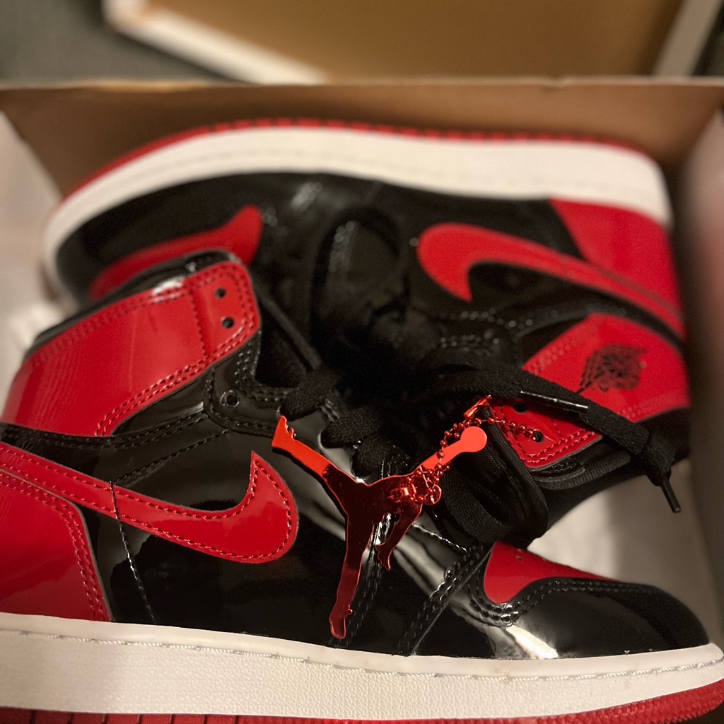 Air Jordan 1 Retro High Og Gs Patent Bred
